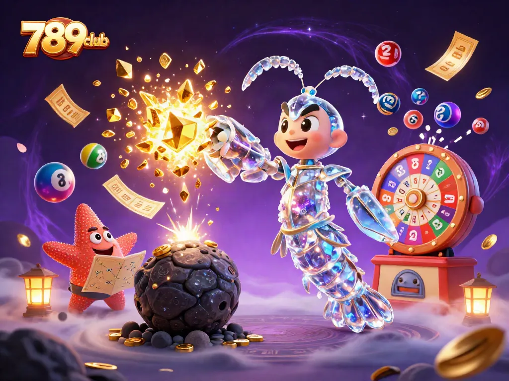 Experience thrilling action at 789club with a dynamic scene of galactic characters and gaming elements.