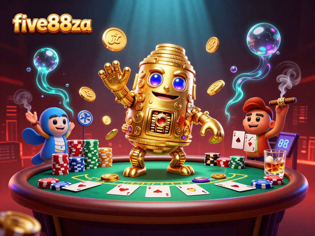 Engage with five88za through a dynamic casino scene filled with poker action.