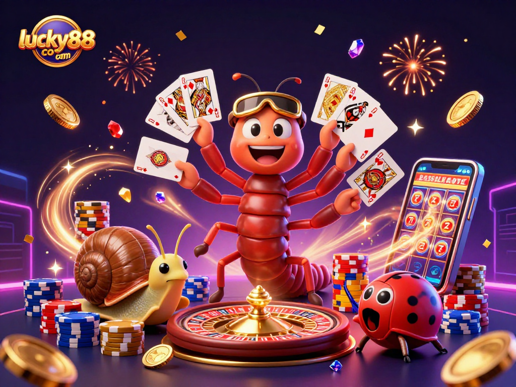 Engage with thrilling games at lucky88com, featuring lively characters and exciting casino action.